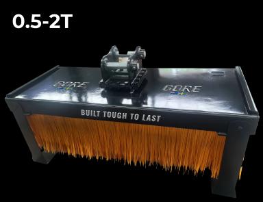 Street Brush S30/180, rotary sweeper for excavators, S30 hitch. GORE at Attachment Warehouse.