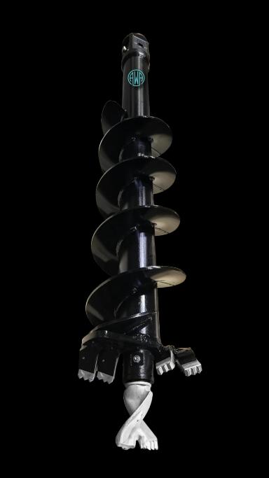 AWA Tungsten Earth Auger S5-200 mm, auger for excavators, S45 hitch. AWA at Attachment Warehouse.