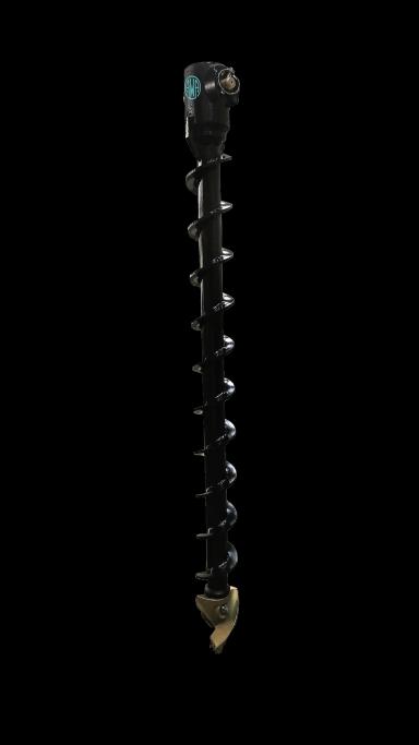 AWA Tungsten Earth Auger S4-100 mm, auger for excavators, S30 hitch. AWA at Attachment Warehouse.