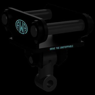 AWA S40 Double pin hitch 2-6T, attachment bracket for excavators, S40 hitch. AWA at Attachment Warehouse.
