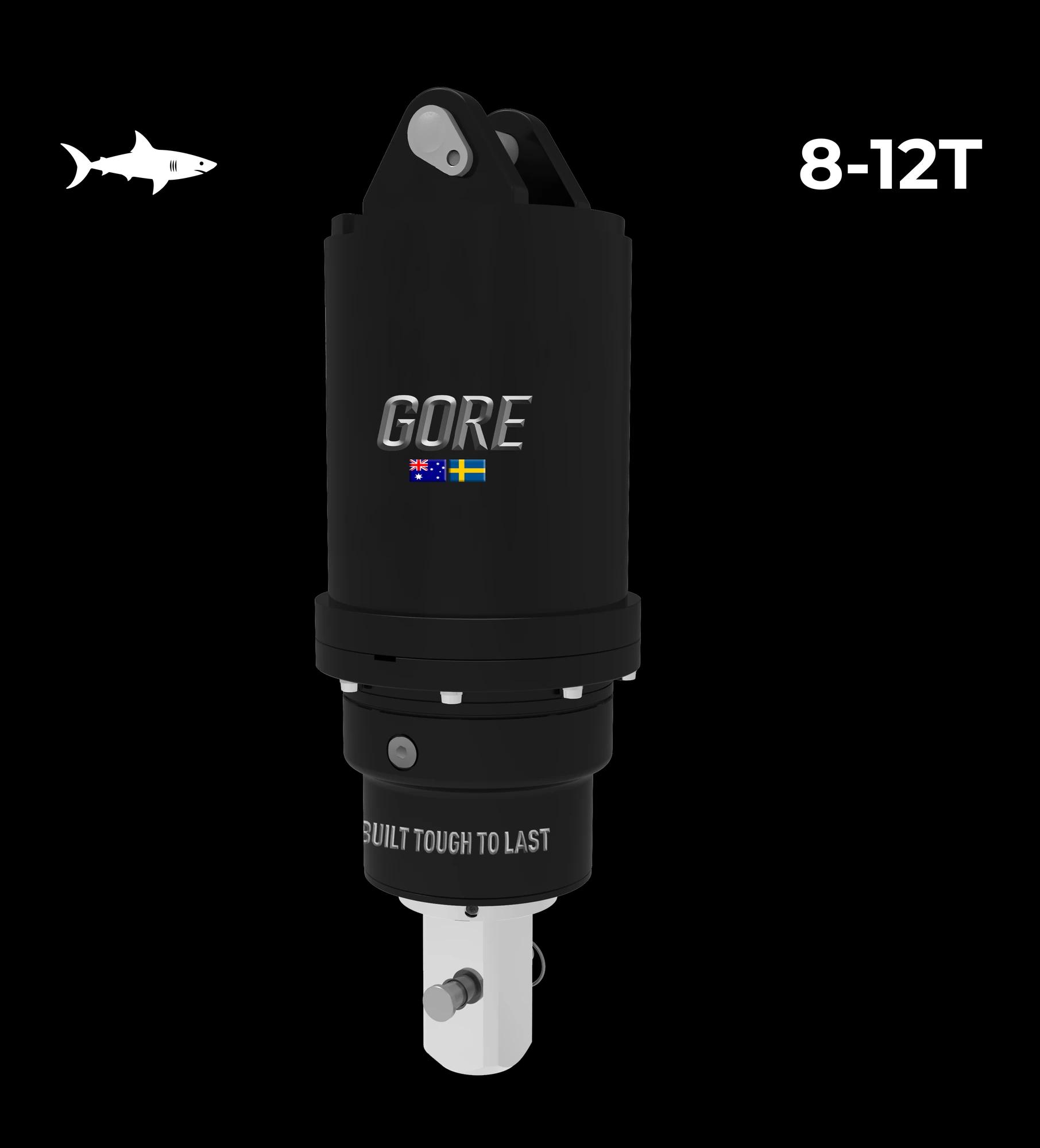 GORE Drivenhet För Jordborr G8000, jordborrsdrivenhet till grävmaskin, fäste S45. GORE hos Attachment Warehouse.