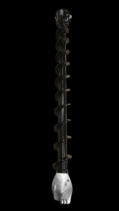 Tungsten Earth Auger S4-100 mm, auger for excavators, S30 hitch. GORE at Attachment Warehouse.