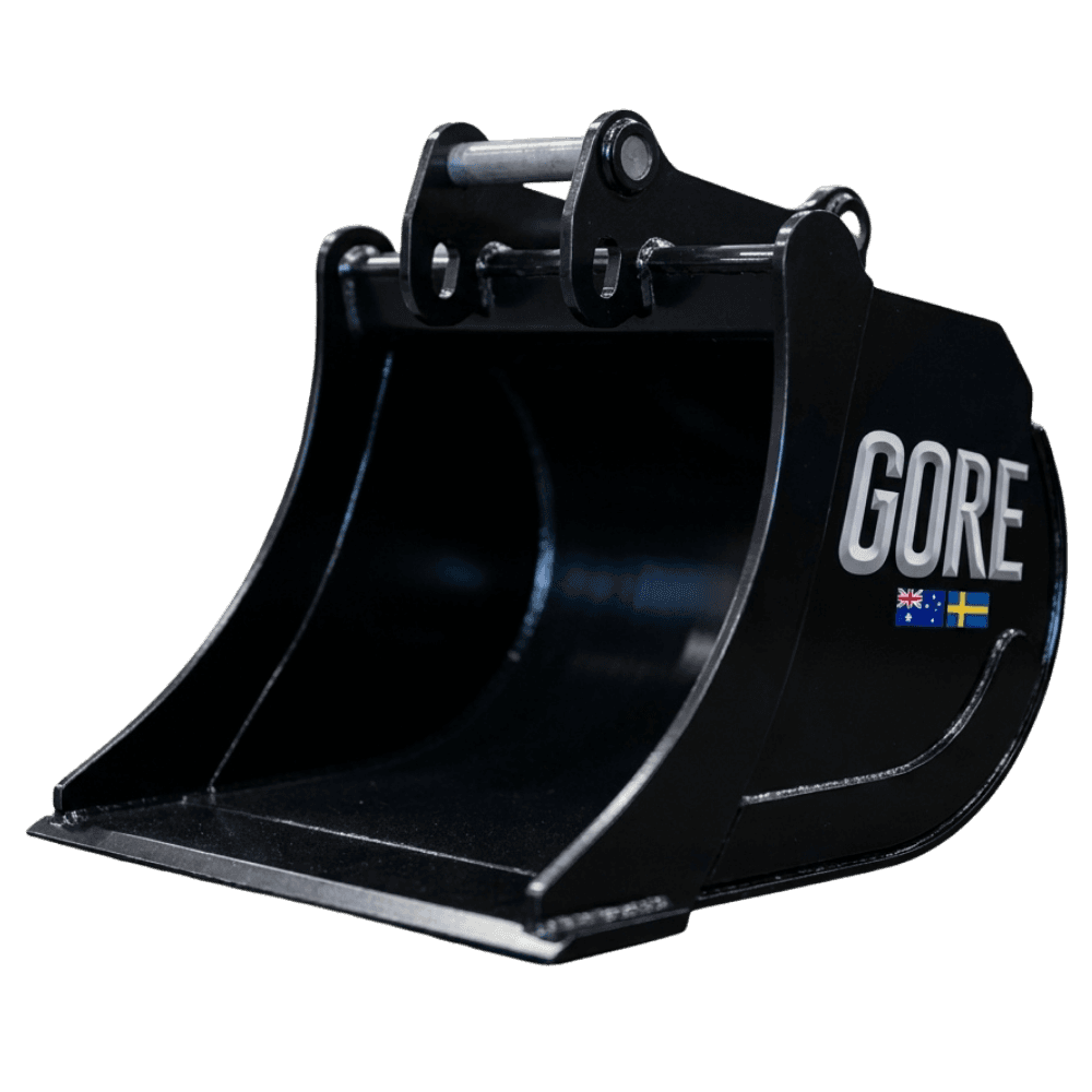 Digging Bucket S50 - Cutting Steel, excavator bucket for excavators, S50 hitch. GORE at Attachment Warehouse.