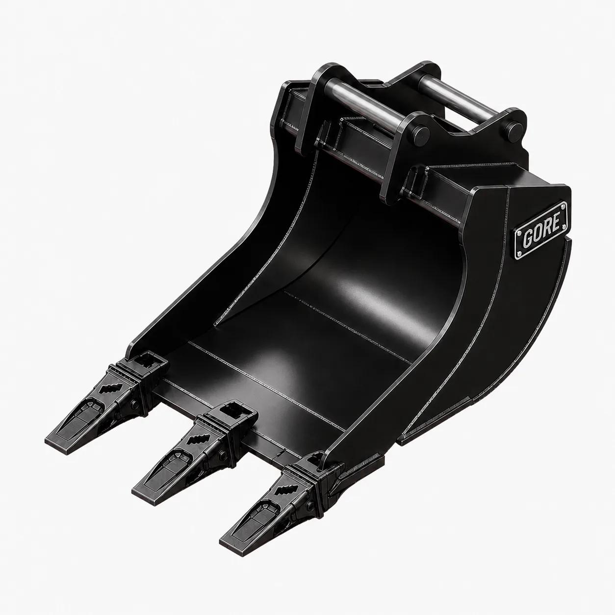Digging Bucket with Teeth S30/150, excavator bucket for excavators, S30 hitch. GORE at Attachment Warehouse.