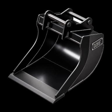 GORE Smooth-Edge Digging Bucket S30/150, excavator bucket for excavators, S30 hitch. GORE at Attachment Warehouse.
