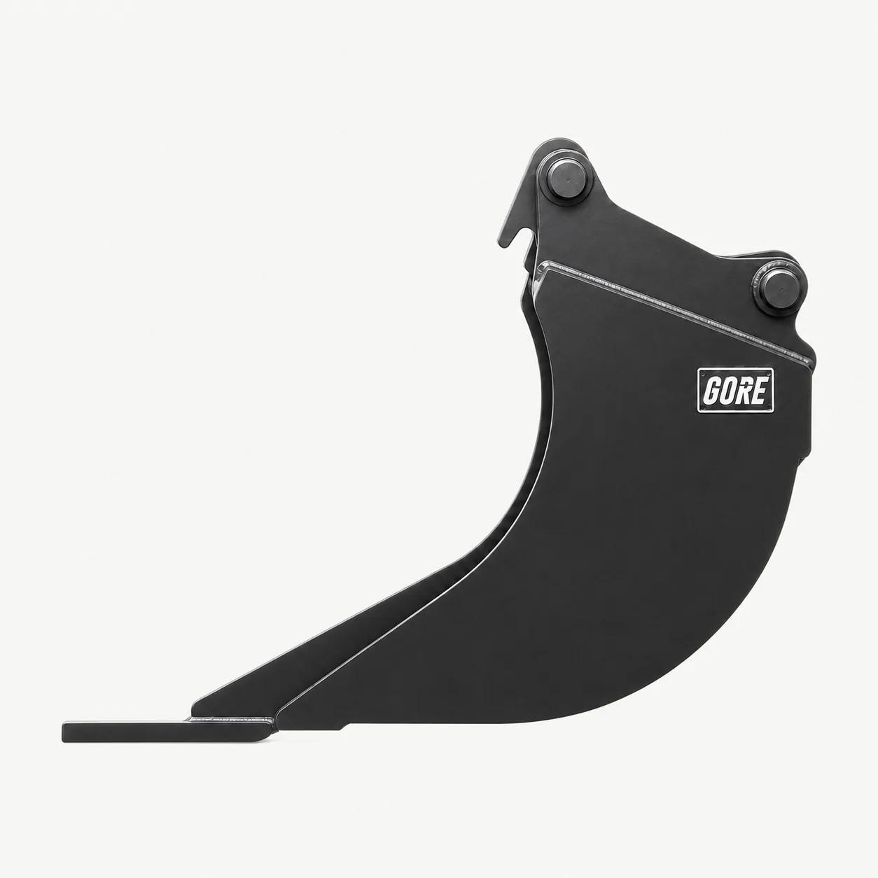Smooth-Edge Digging Bucket S60, dettaglio dell'attacco e del collegamento. GORE su Attachment Warehouse.