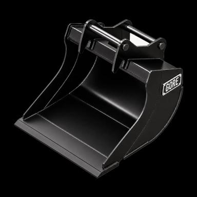 GORE Smooth-Edge Digging Bucket S30/180, excavator bucket for excavators, S30 hitch. GORE at Attachment Warehouse.