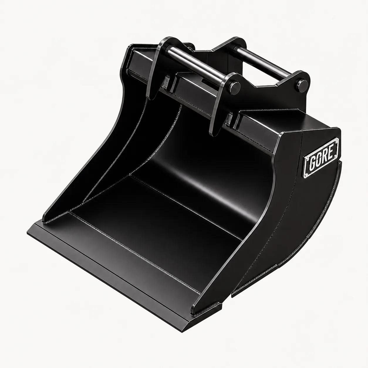 Smooth-Edge Digging Bucket S30/180, excavator bucket for excavators, S30 hitch. GORE at Attachment Warehouse.