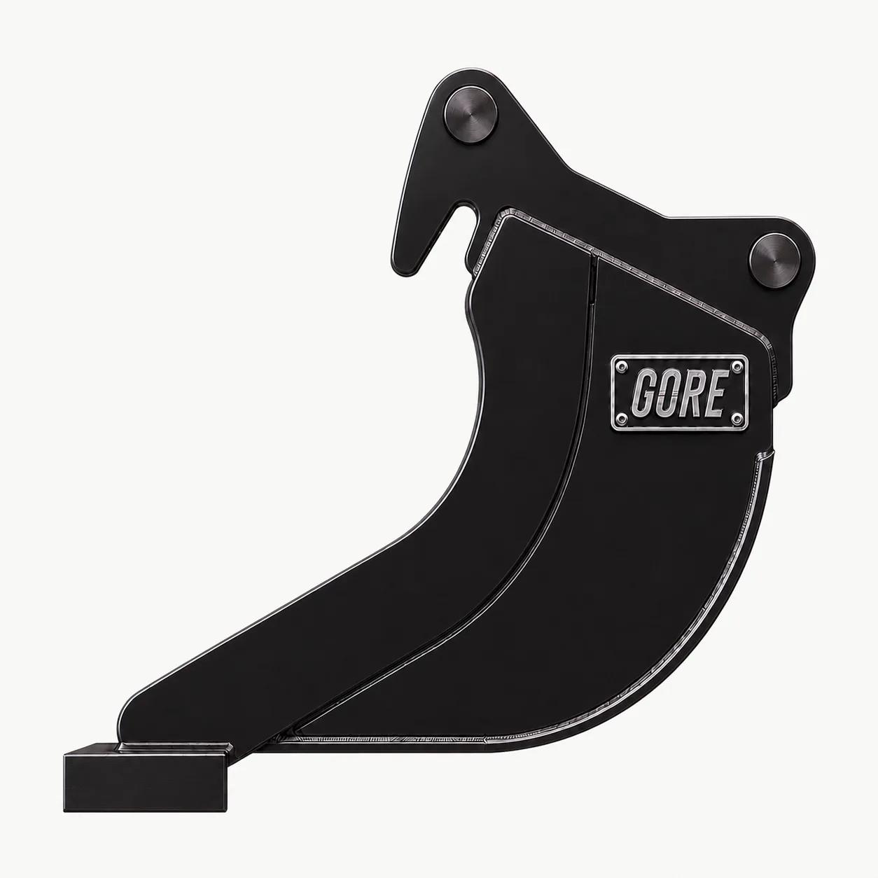 Smooth-Edge Digging Bucket S30/180, mount and coupling detail. GORE at Attachment Warehouse.