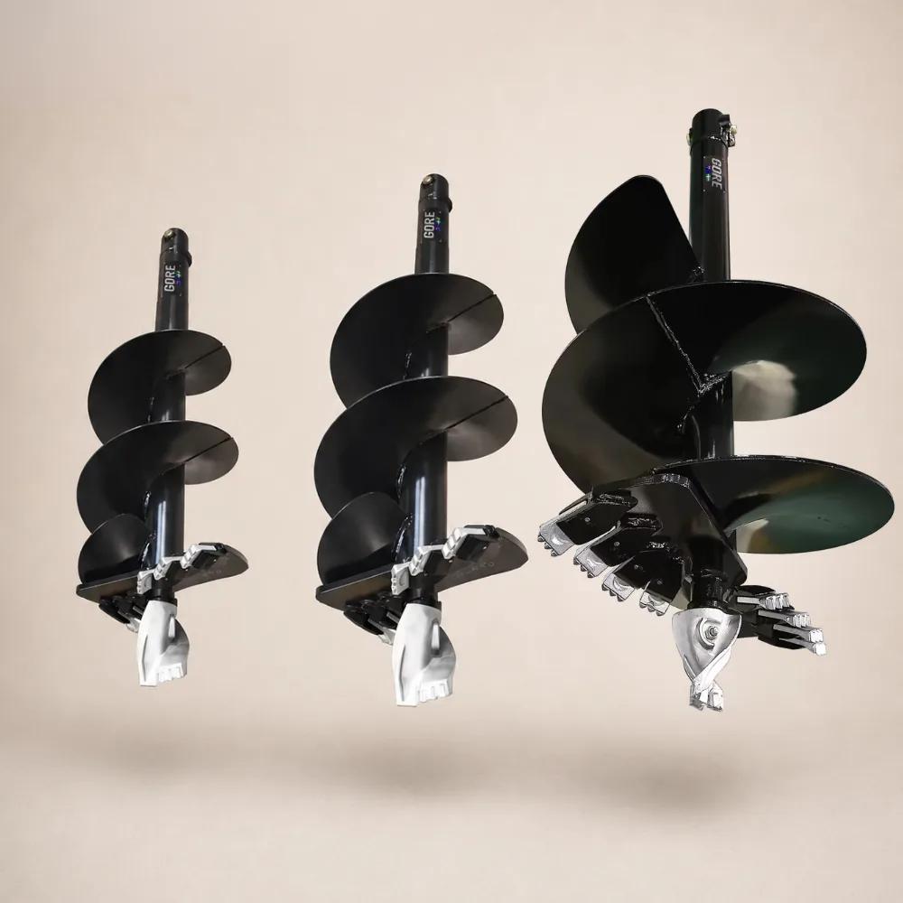 GORE Auger Package Large - 400+450+600mm S4, grävmaskinsredskap till grävmaskin. GORE hos Attachment Warehouse.