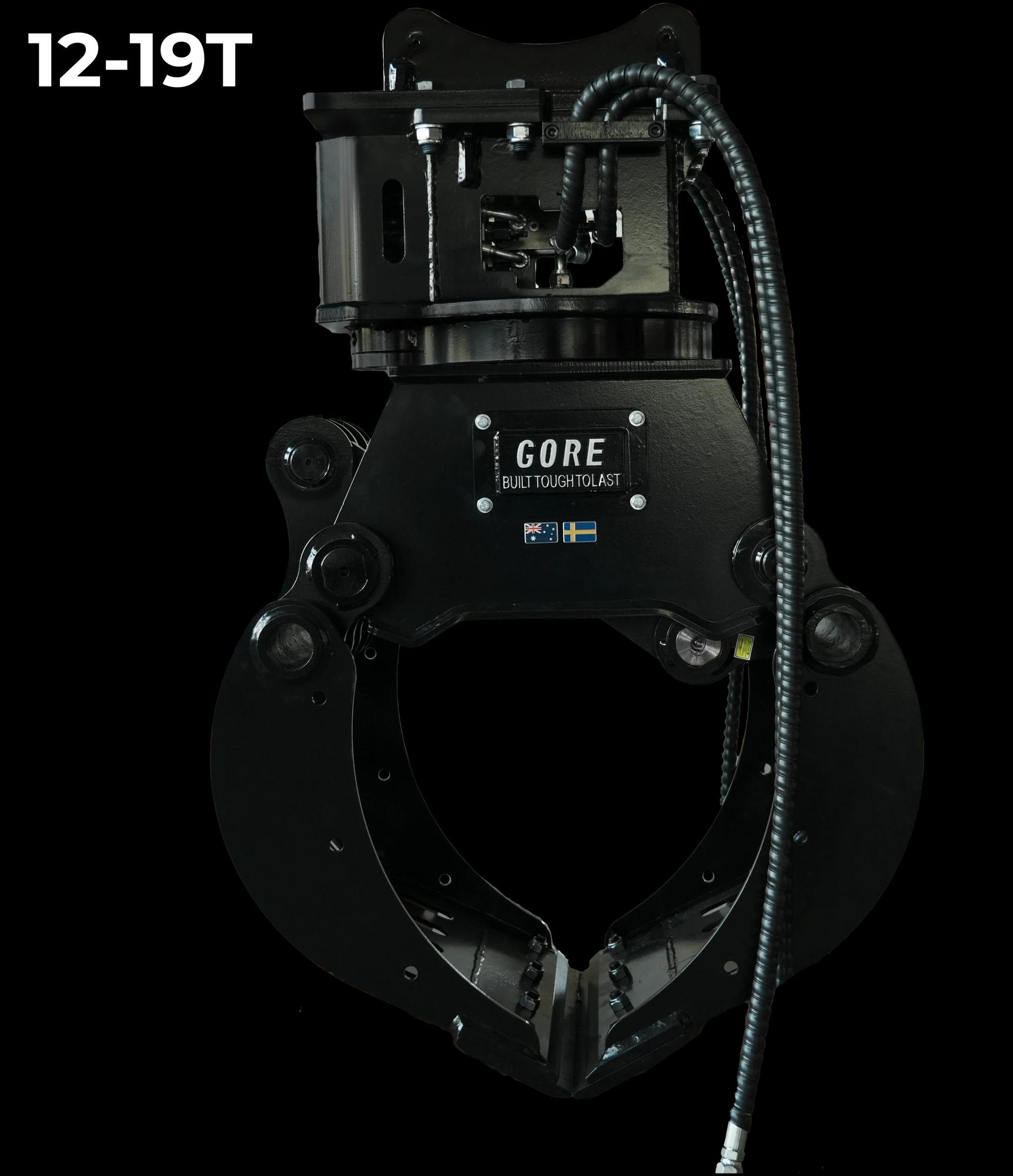 GORE Roterande Rivnings- och Sorteringsgrip S60, grip till grävmaskin, fäste S60. GORE hos Attachment Warehouse.