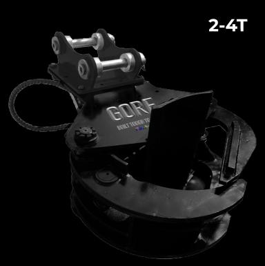 Tree Shear 200, tree shears for excavators, S40 hitch. GORE at Attachment Warehouse.