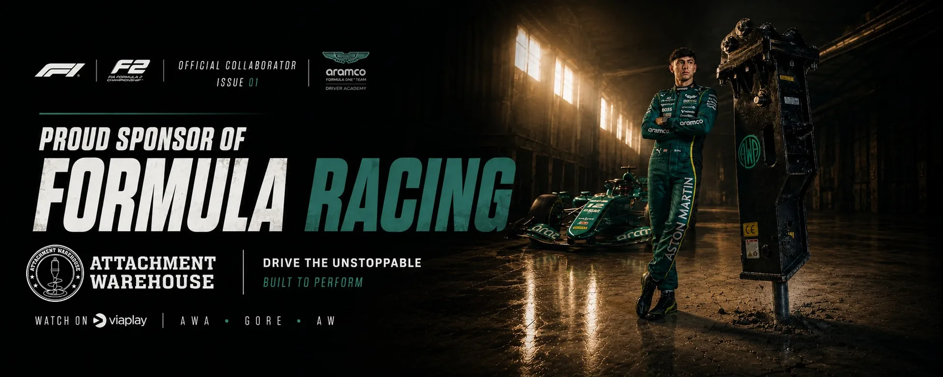Attachment Warehouse — proud sponsor of FIA Formula 2 racing