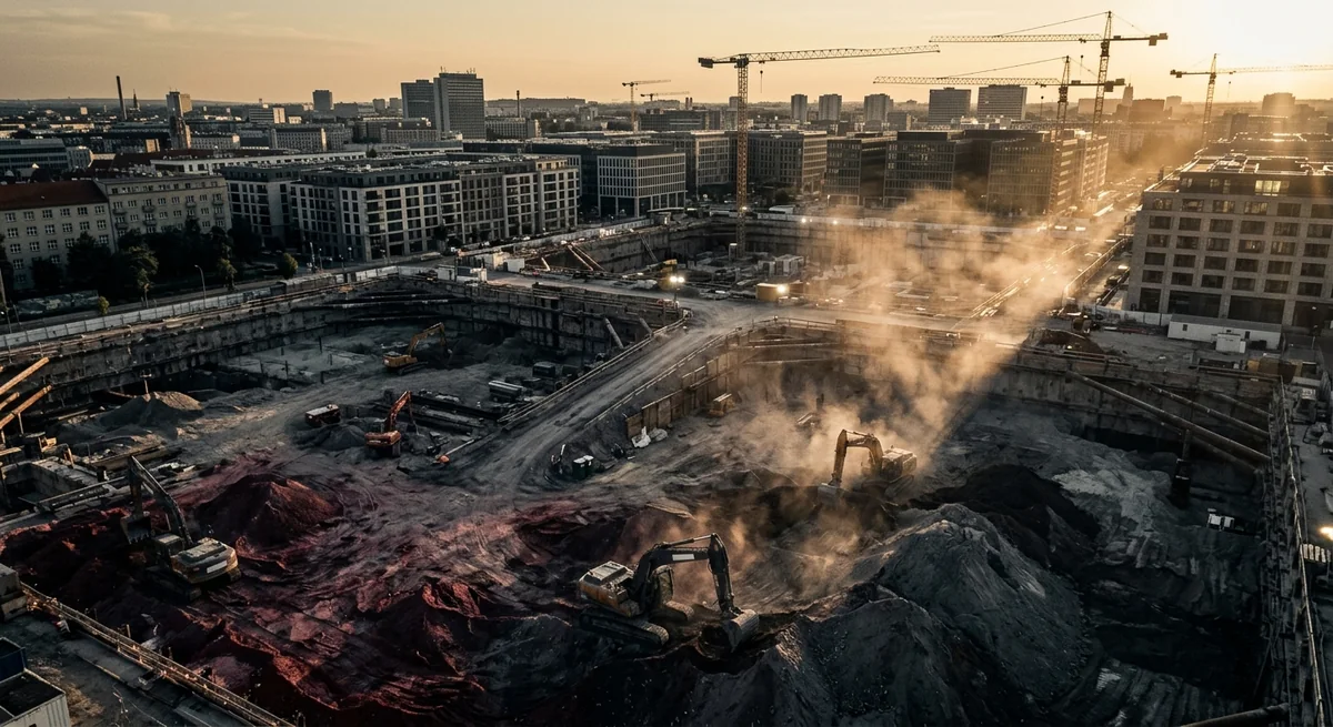 Jordborrning på arbetsplats
