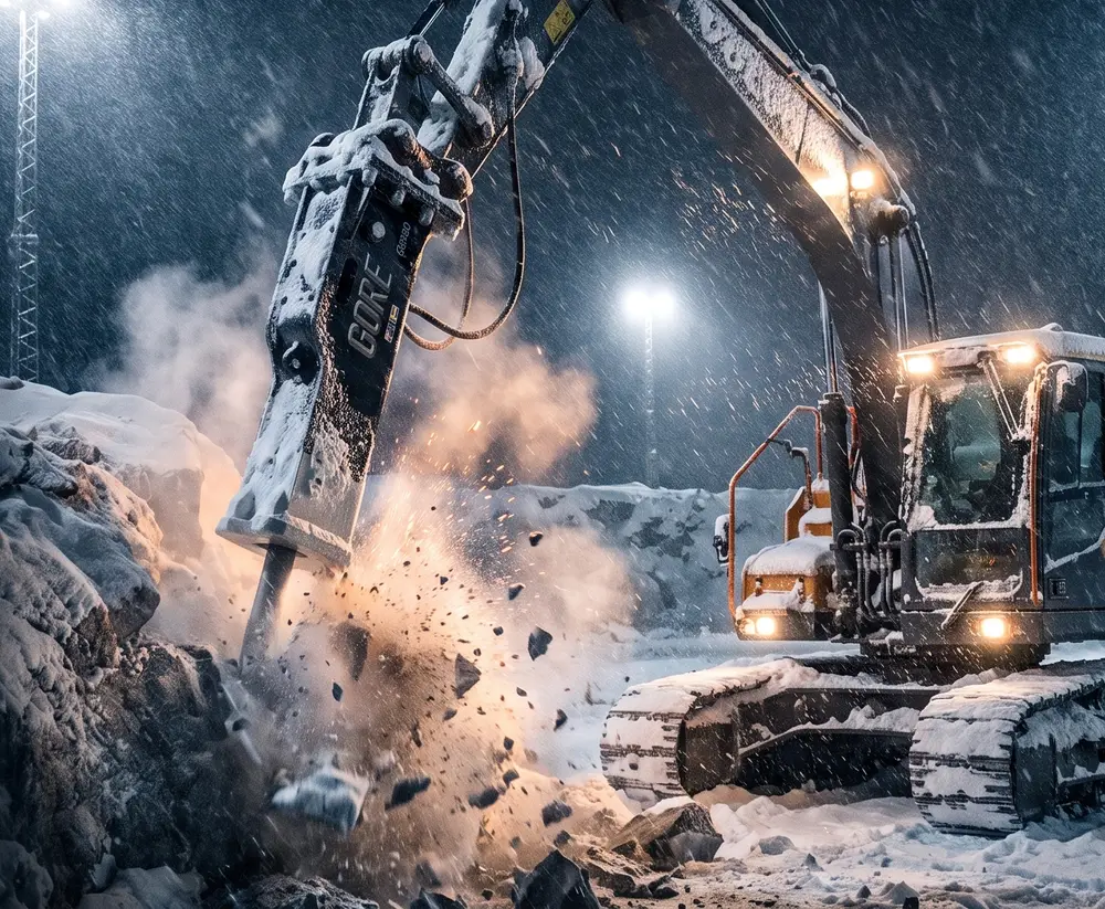 GORE hydraulic hammer at work
